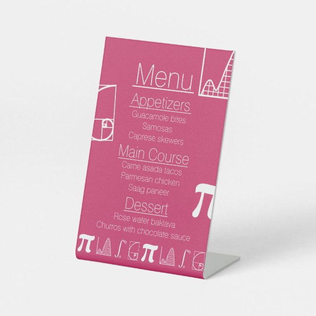 Ça S'Additionne en Panneau de Piédestal framboise (Recto)
