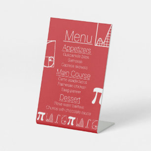 Ça S'Additionne sur un Panneau de Piédestal Cerise