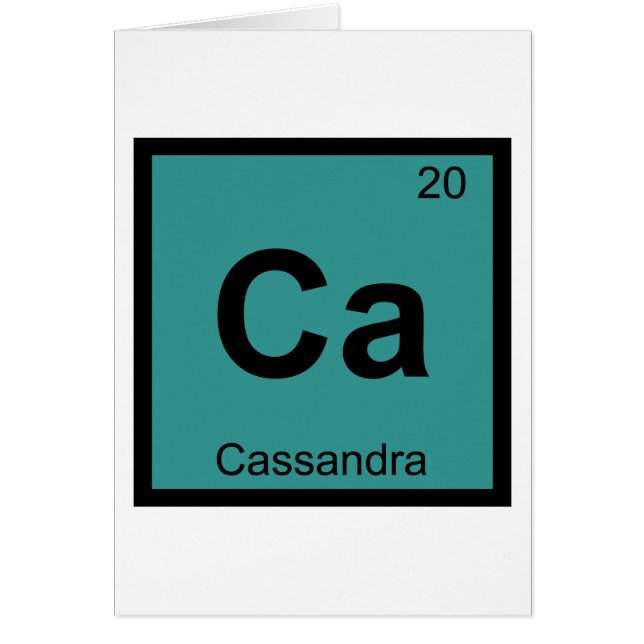 Ca - Table périodique de chimie grecque Cassandre (Devant)