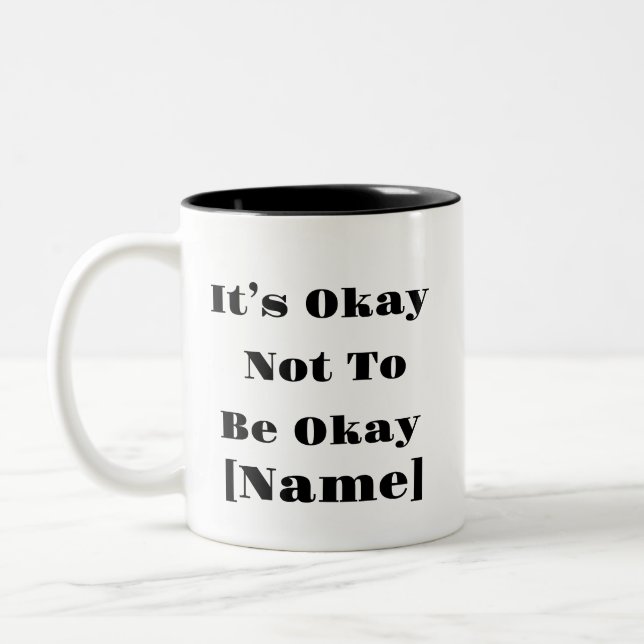 Ça Va Pas, Ça Ne Va Pas, Mug - Santé Mentale Perso (Gauche)