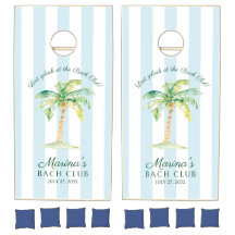 Cabana Bleue Rayures Palm Beach Club Enterrement d