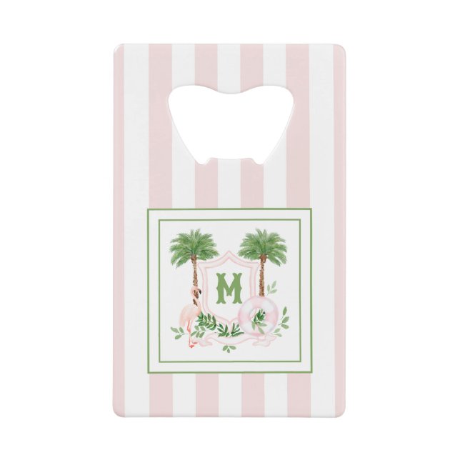 Cabana Rayures Palm Beach Monogram Crête (Devant)
