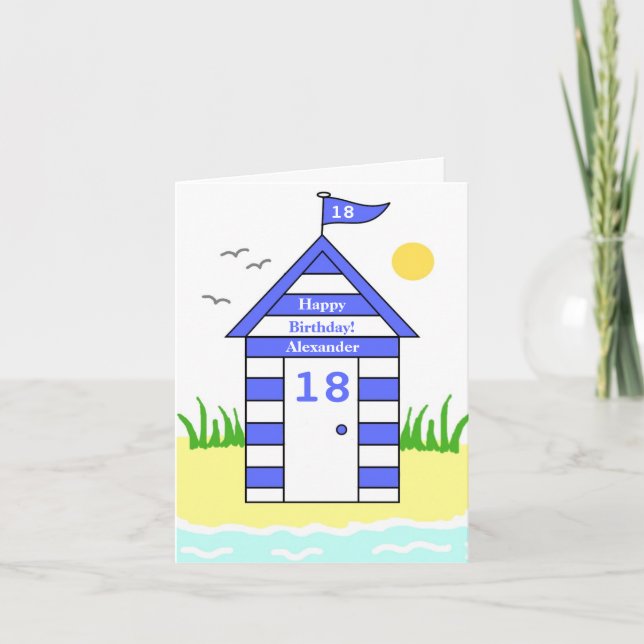 Cabane de plage 18e carte (Devant)