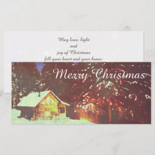 Cabane merveilleuse de Noël hivernal Cozy