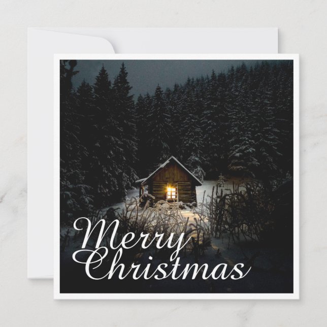 Cabane Mystique de Noël en Profonde Forêt (Devant)