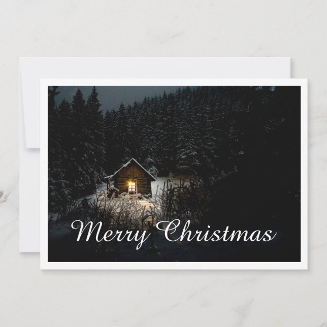 Cabane Mystique de Noël en Profonde Forêt (Devant)