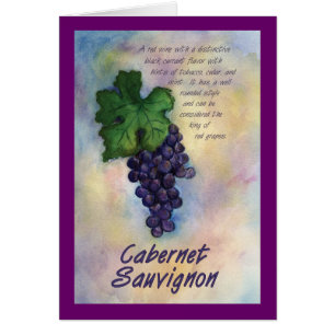 Cabernet Sauvignon Wine Card