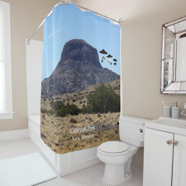 Cabezon Peak, Nouveau-Mexique Douche rideau (En situation)