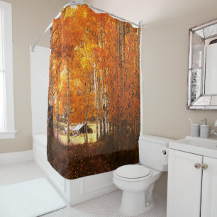 Cabine Aspen Automne Utah Zion Douche rideau
