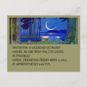 CABINE COTTAGE GETAWAY INVITATION EZ À CUSTOMISER!