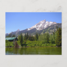 Cabine dans la carte postale Tetons