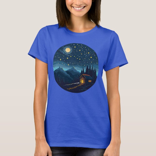 Cabine de nuit sous t-shirt Sky Starry (Devant)
