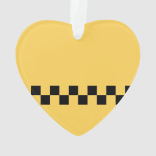 Cabine jaune à damiers motif