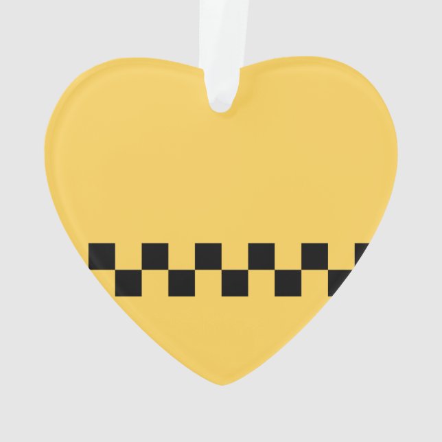 Cabine jaune à damiers motif (dos)