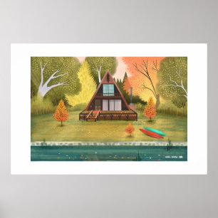 Cabine Maison A-Frame Grande Impression