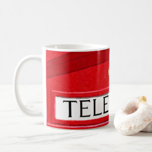 Cabine téléphonique rouge - tasse britannique