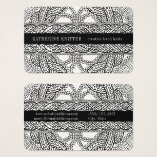 CÂBLE BLANC KNIT Oceana Carte de visite