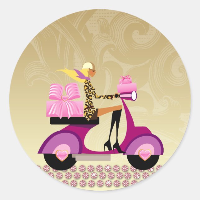 Câble Boulangerie Scooter Girls Stickers (Devant)