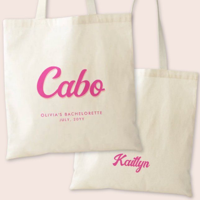 Cabo Bachelorette Party Sac fourre-tout personnali (Cabo Bachelorette Party Tote Bag)