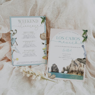 Cabo Mexique Bachelorette Invitation & Itinéraire