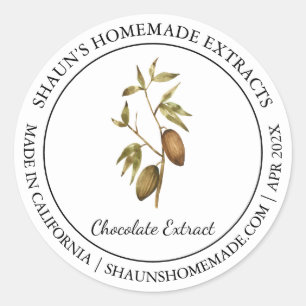 Cacao Chocolat Extrait étiquette moderne