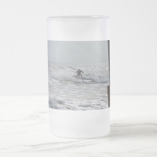 Cacao Surf Verre Frosted Beer Mug (Centre)