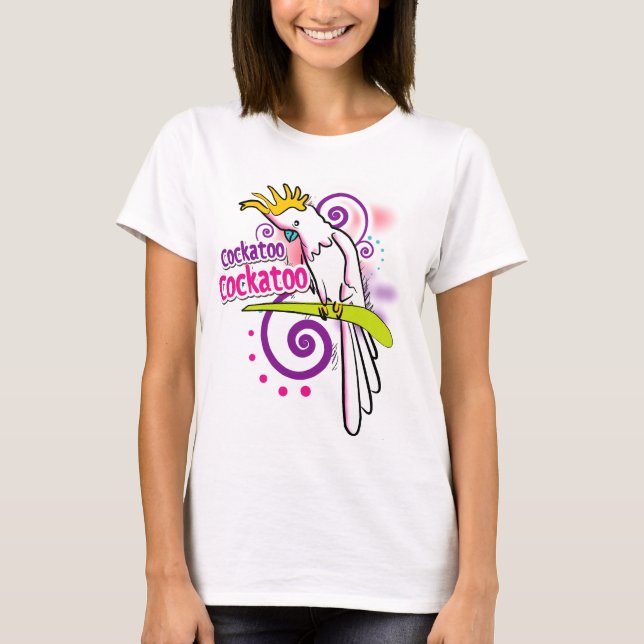 cacatoès d'oiseau de T-shirt (Devant)