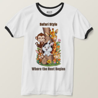 Cacher et chercher Safari : T-shirt animal humoris