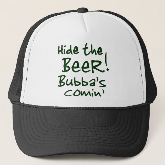 Cachez les casquettes de Comin du Bubba de bière (Devant)