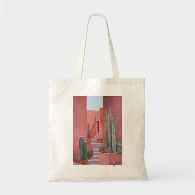 Cacti Ally Tote Bag – Desert Art, Boho Style (Devant)