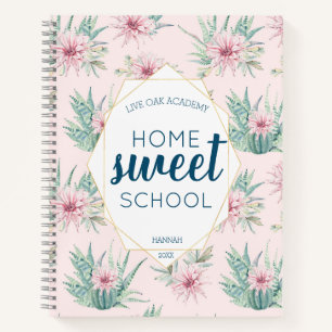 Cactus Aquarelle Homeschool Carnet Journal