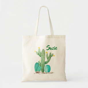 Cactus Cactus Succulent Aquarelle Sac fourre-tout