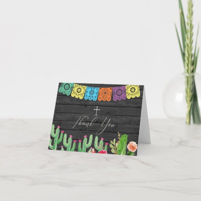 Cactus Carte de remerciements mexicaine (Devant)