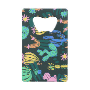 Cactus dessiné à la main : sans couture scandinave