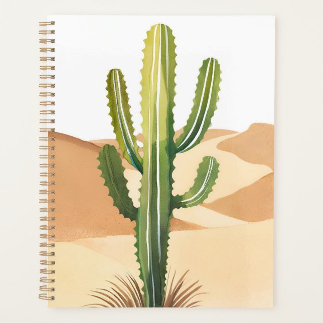 Cactus du désert | Cactus verts à l'aquarelle (Devant)