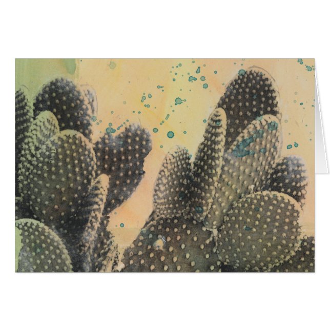 Cactus du désert | Plat vert (Devant horizontal)