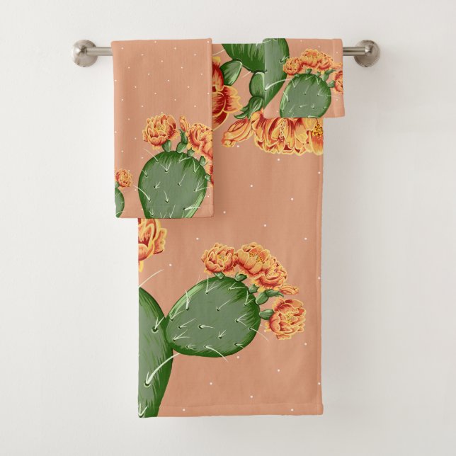 Cactus et fleurs à la mode de l'ours à poires (En situation)