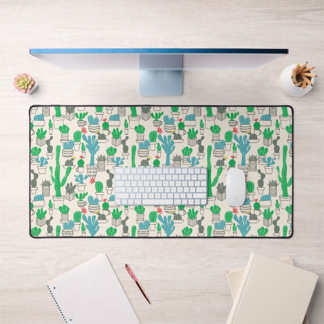 Cactus Floral Naturel Cute Motif 2 (Bureau 1)