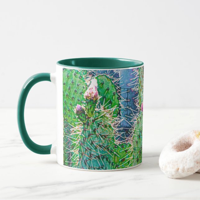 Cactus Flower Mug (Avec donut)