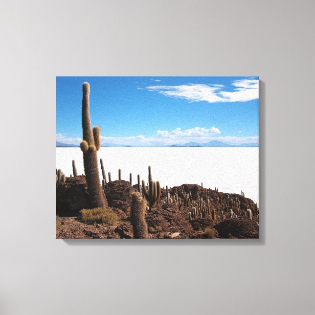 Cactus géant sur la toile Salar de Uyuni (Recto)