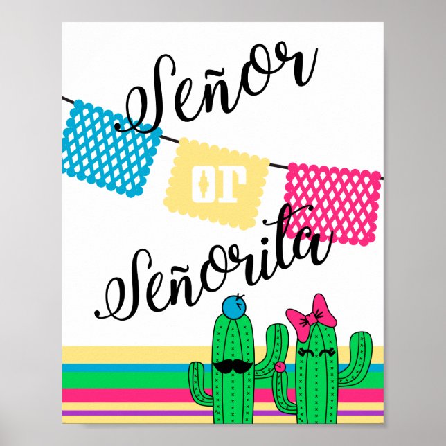 Cactus Genre Revester Poster Senor o Senorita mign (Devant)