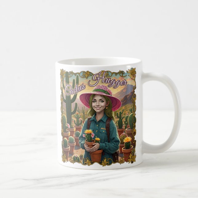 Cactus Hugger Coffee Mug - Jardin du désert de Whi (Droite)