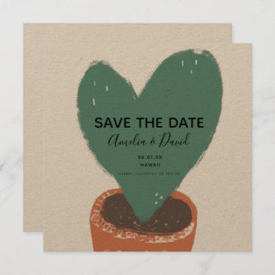 Cactus Main Drawn Heart Hoya Plante Enregistrer la