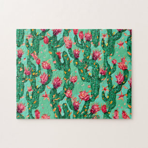Cactus Motif 2 Puzzle audacieux et magnifique