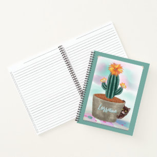 Cactus personnalisé Samedi liste Carnet spiral