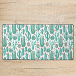Cactus succulent coeur motif blanc vert<br><div class="desc">Un arrière - plan blanc chic décoré de cactus,  cactus et succulents et de coeurs rouge et vert.</div>