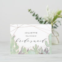 Cactus & Succulents Carte de proposition Chic Brid