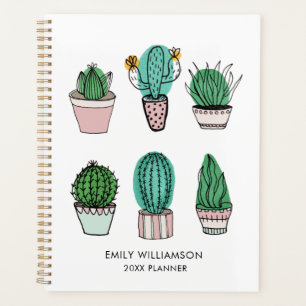 Cactus succulents illustration nom personnalisé