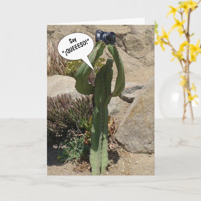 Cactus Tourist, Say QUEEESO - carte (Fleur jaune)