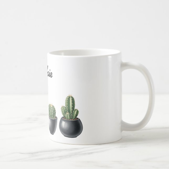 Cactus watercolour mug (Droite)